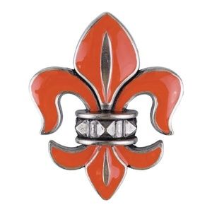 NIB Grace Adele Boleyn purse bag clip-on orange